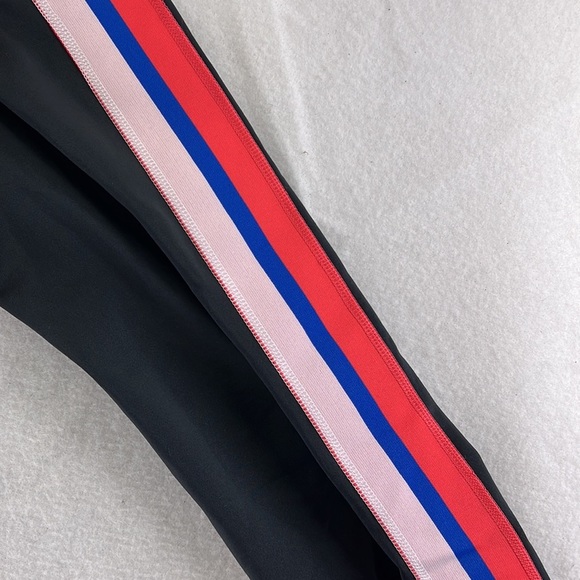 Nike Dri Fit Leggings Pants Black Red Womens Size M Athletic Workout Active - Picture 4 of 9